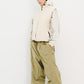 BSRABBIT SOFT PEACH SUPER WIDE VENTILATION PANTS KHAKI BSR2425FWPT066