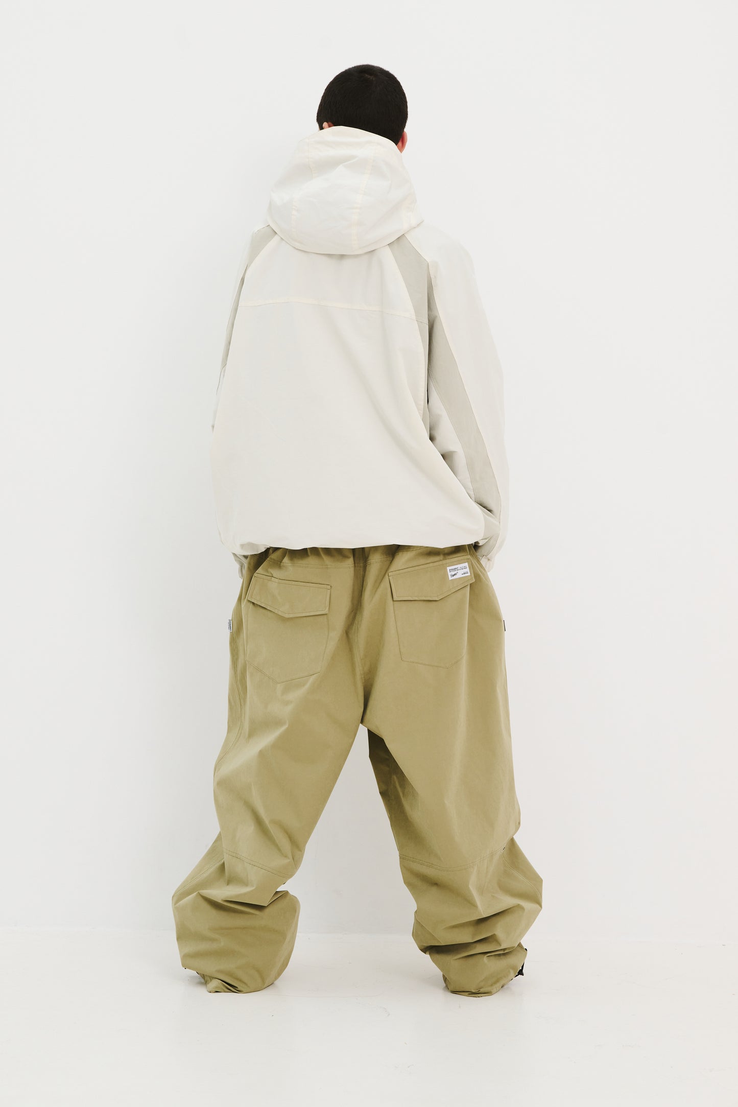 BSRABBIT SOFT PEACH SUPER WIDE VENTILATION PANTS KHAKI BSR2425FWPT066