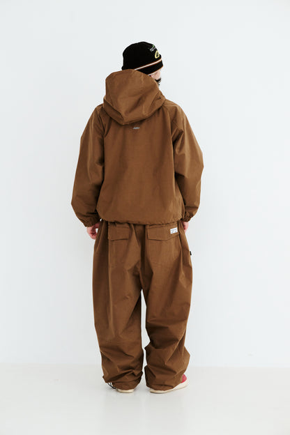 BSRABBIT SOFT PEACH SUPER WIDE VENTILATION PANTS LIGHT BROWN BSR2425FWPT067