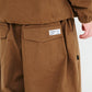 BSRABBIT SOFT PEACH SUPER WIDE VENTILATION PANTS LIGHT BROWN BSR2425FWPT067