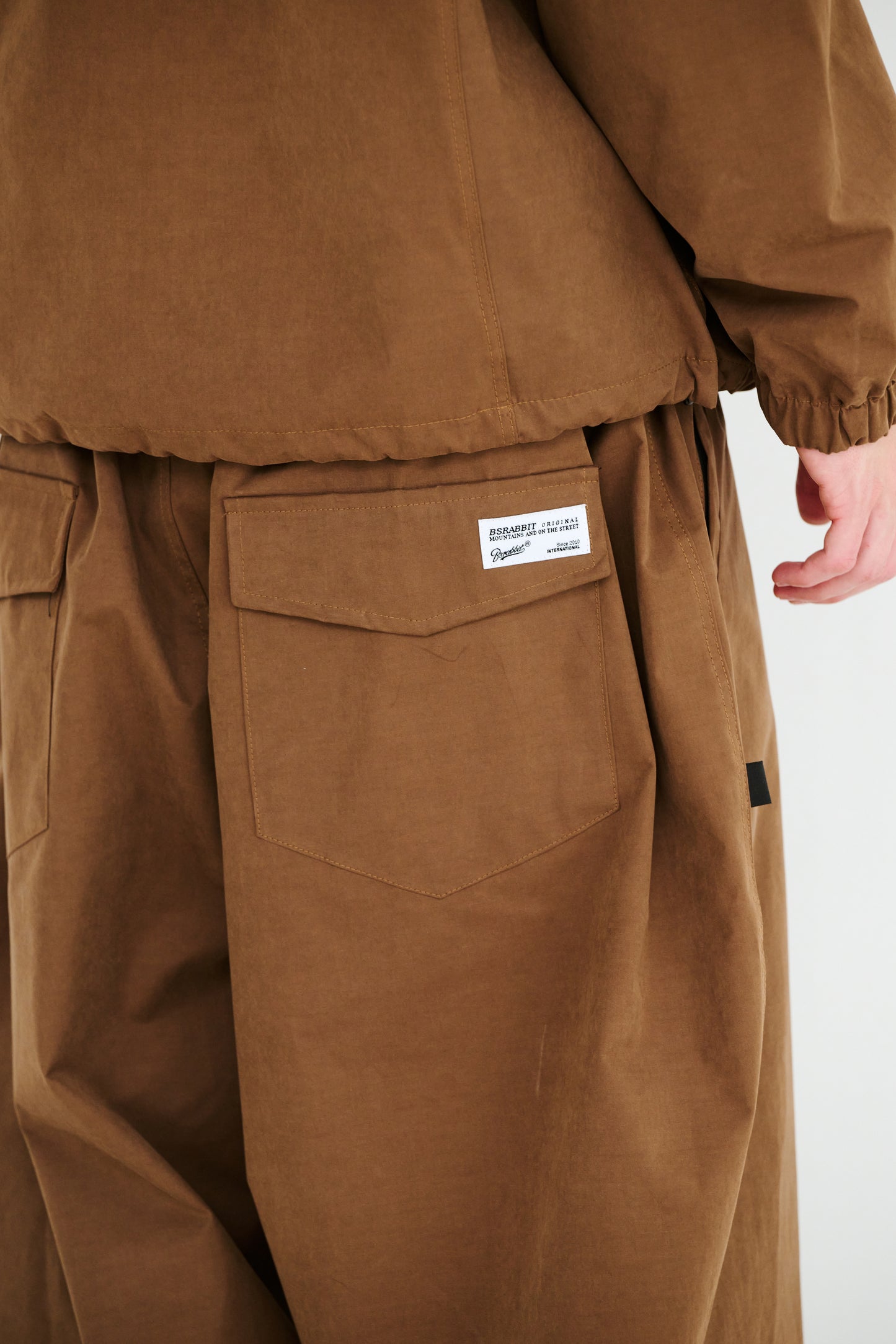 BSRABBIT SOFT PEACH SUPER WIDE VENTILATION PANTS LIGHT BROWN BSR2425FWPT067