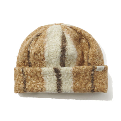 BSRABBIT SOFTLY BEANIE BROWN STRIPE BSR2425FWBN048
