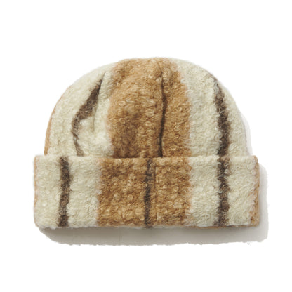 BSRABBIT SOFTLY BEANIE BROWN STRIPE BSR2425FWBN048