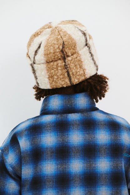 BSRABBIT SOFTLY BEANIE BROWN STRIPE BSR2425FWBN048