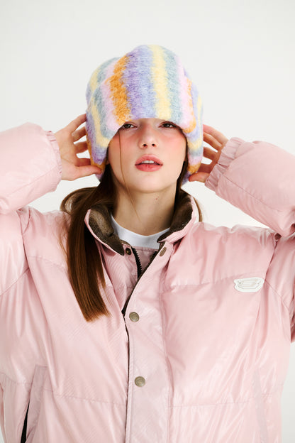 BSRABBIT SOFTLY BEANIE PASTEL RAINBOW BSR2425FWBN046