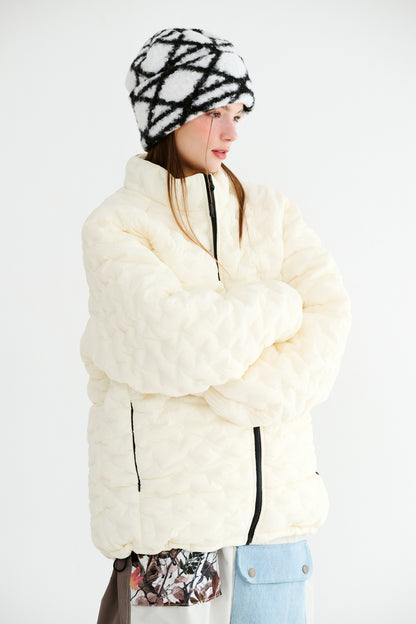 BSRABBIT SOFTLY BEANIE TANGLED WHITE BSR2425FWBN050