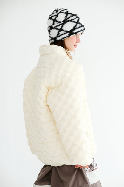 BSRABBIT SOFTLY BEANIE TANGLED WHITE BSR2425FWBN050