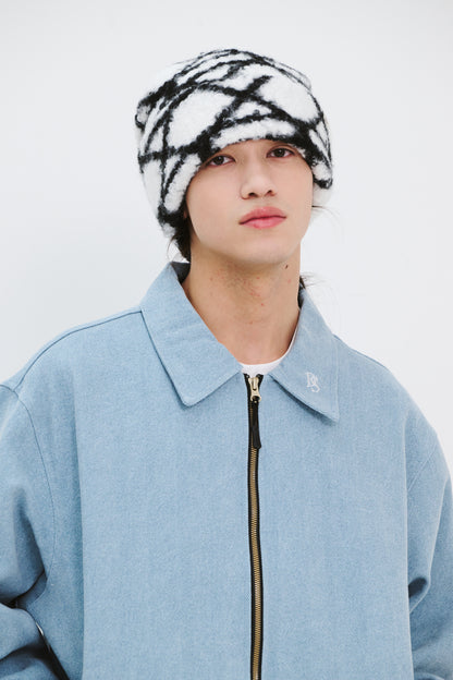 BSRABBIT SOFTLY BEANIE TANGLED WHITE BSR2425FWBN050