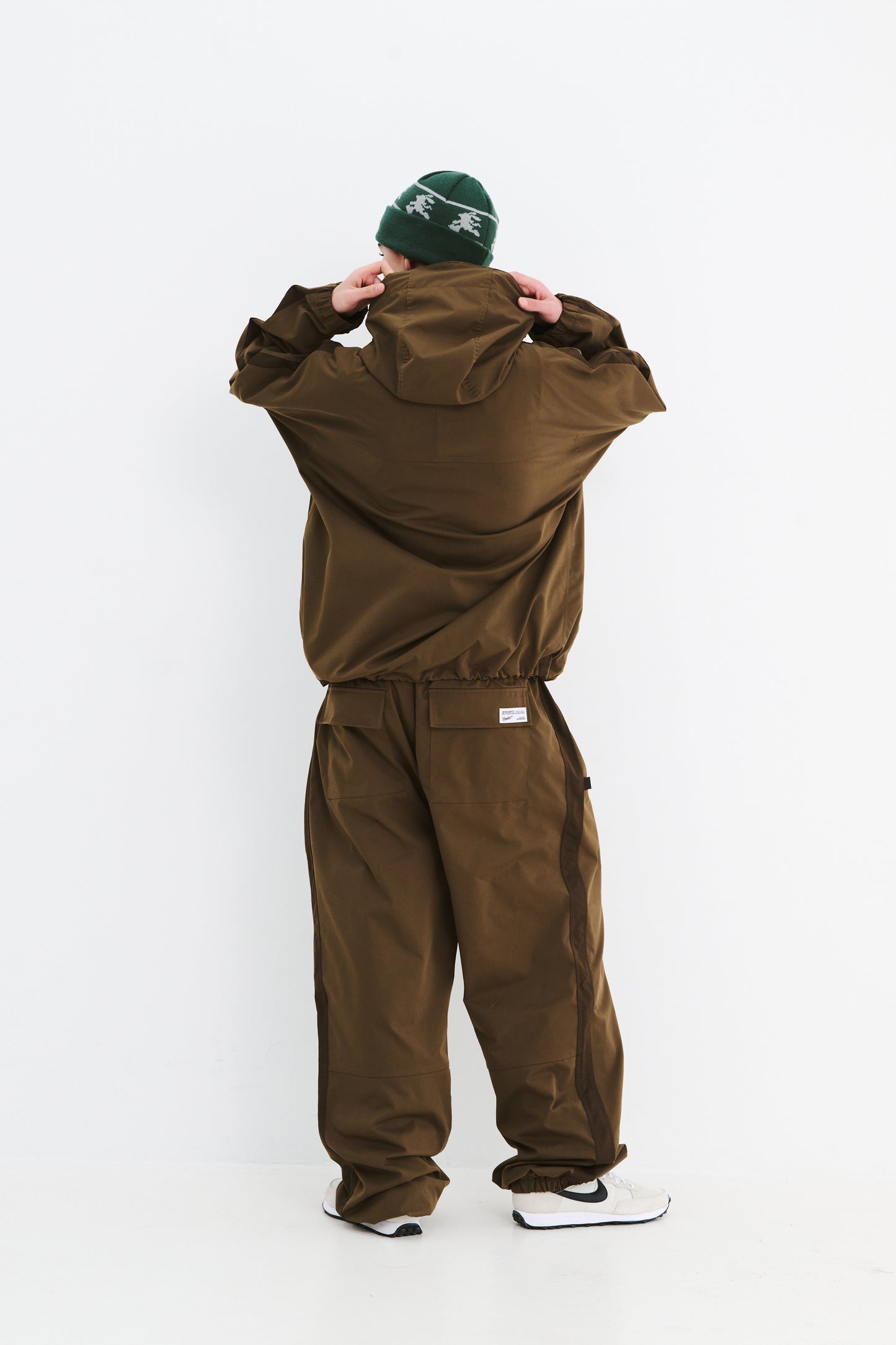 BSRABBIT SP LINE WIDE JOGGER PANTS BROWN BSR2425FWPT106