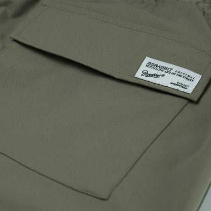 BSRABBIT SP LINE WIDE JOGGER PANTS KHAKI BSR2425FWPT105