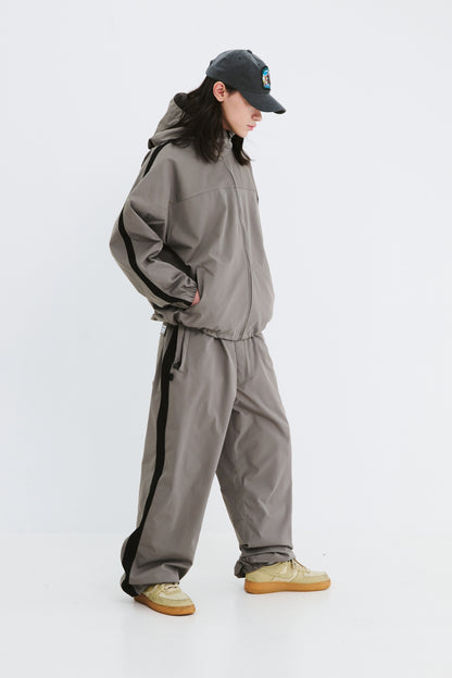 BSRABBIT SP LINE WIDE JOGGER PANTS KHAKI BSR2425FWPT105
