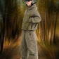 BSRABBIT SPECIAL HOODED SEAM SEALING JACKET KHAKI BSR2425FWJK001