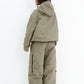 BSRABBIT SPECIAL HOODED SEAM SEALING JACKET KHAKI BSR2425FWJK001