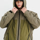 BSRABBIT SPECIAL HOODED SEAM SEALING JACKET KHAKI BSR2425FWJK001