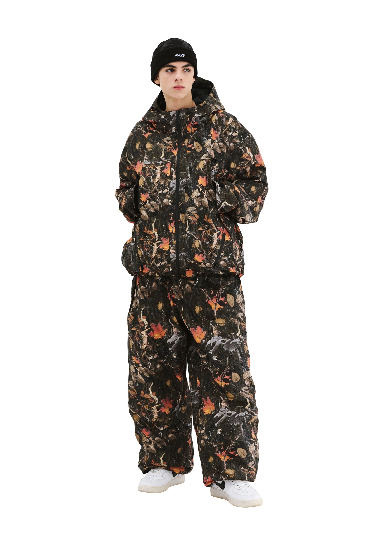 BSRABBIT SPECIAL HOODED SEAM SEALING JACKET REALTREE BLACK BSR2425FWJK004