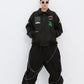 BSRABBIT SPECIAL LOOP SUPER WIDE VENTILATION PANTS BLACK BSR2425FWPT049