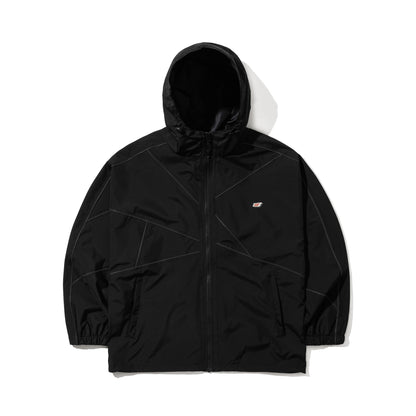 BSRABBIT SPIDERWEB HOODED JACKET BLACK BSR2425FWJK076
