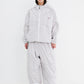 BSRABBIT SPIDERWEB HOODED JACKET SILVER GRAY BSR2425FWJK077