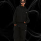 BSRABBIT SPIDERWEB SUPER WIDE JOGGER PANTS BLACK BSR2425FWPT061