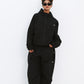 BSRABBIT SPIDERWEB SUPER WIDE JOGGER PANTS BLACK BSR2425FWPT061