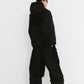 BSRABBIT SPIDERWEB SUPER WIDE JOGGER PANTS BLACK BSR2425FWPT061