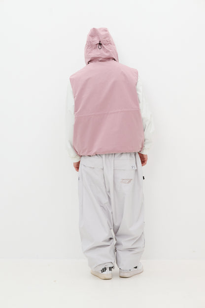 BSRABBIT SPIDERWEB SUPER WIDE JOGGER PANTS SILVER GRAY BSR2425FWPT062