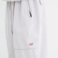 BSRABBIT SPIDERWEB SUPER WIDE JOGGER PANTS SILVER GRAY BSR2425FWPT062