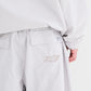 BSRABBIT SPIDERWEB SUPER WIDE JOGGER PANTS SILVER GRAY BSR2425FWPT062