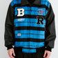 BSRABBIT STAR B VARSITY JACKET STRIPE BLUE BSR2425FWJK043