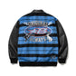 BSRABBIT STAR B VARSITY JACKET STRIPE BLUE BSR2425FWJK043