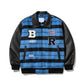 BSRABBIT STAR B VARSITY JACKET STRIPE BLUE BSR2425FWJK043