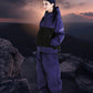 BSRABBIT STITCH BOX WIDE TRACK PANTS PURPLE BSR2425FWPT090