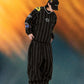 BSRABBIT STRIPE SPORTY PULLOVER JACKET BLACK BSR2425FWJK137