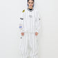 BSRABBIT STRIPE SPORTY PULLOVER JACKET WHITE BSR2425FWJK138