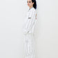 BSRABBIT STRIPE SPORTY PULLOVER JACKET WHITE BSR2425FWJK138