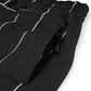 BSRABBIT STRIPE SPORTY SUPER WIDE JOGGER PANTS BLACK BSR2425FWPT055