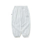 BSRABBIT STRIPE SPORTY SUPER WIDE JOGGER PANTS WHITE BSR2425FWPT056