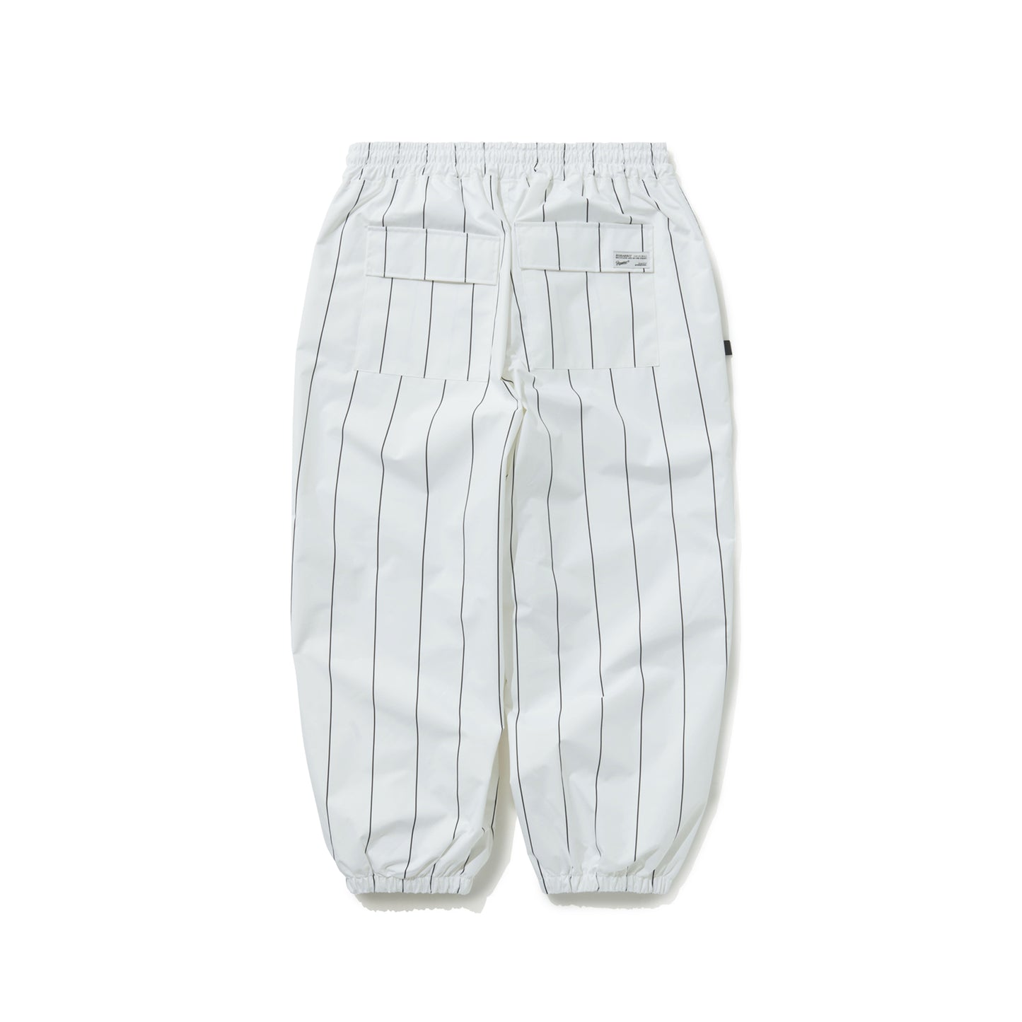 BSRABBIT STRIPE SPORTY SUPER WIDE JOGGER PANTS WHITE BSR2425FWPT056