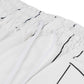 BSRABBIT STRIPE SPORTY SUPER WIDE JOGGER PANTS WHITE BSR2425FWPT056