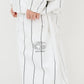 BSRABBIT STRIPE SPORTY SUPER WIDE JOGGER PANTS WHITE BSR2425FWPT056