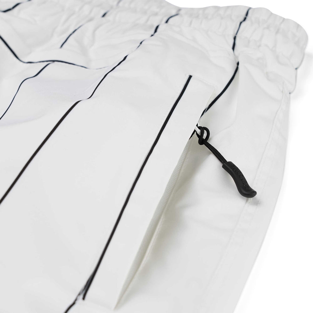 BSRABBIT STRIPE SPORTY SUPER WIDE JOGGER PANTS WHITE BSR2425FWPT056