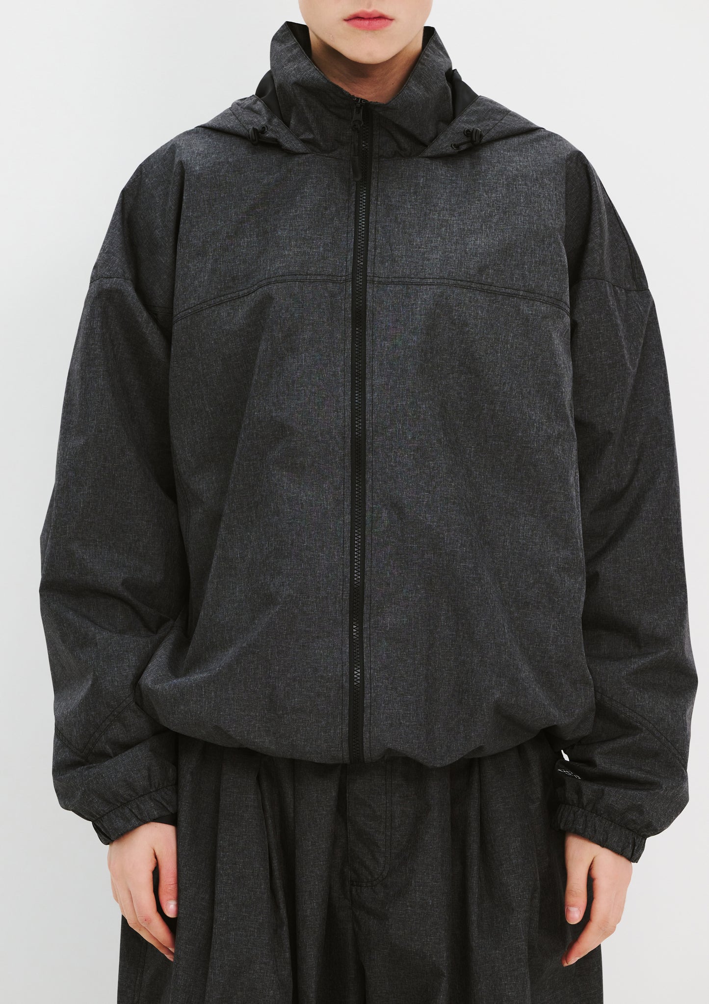 BSRABBIT SUIT HOODED JACKET CHARCOAL BSR2425FWJK086