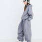 BSRABBIT SUIT HOODED JACKET GRAY BSR2425FWJK087