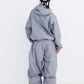 BSRABBIT SUIT HOODED JACKET GRAY BSR2425FWJK087