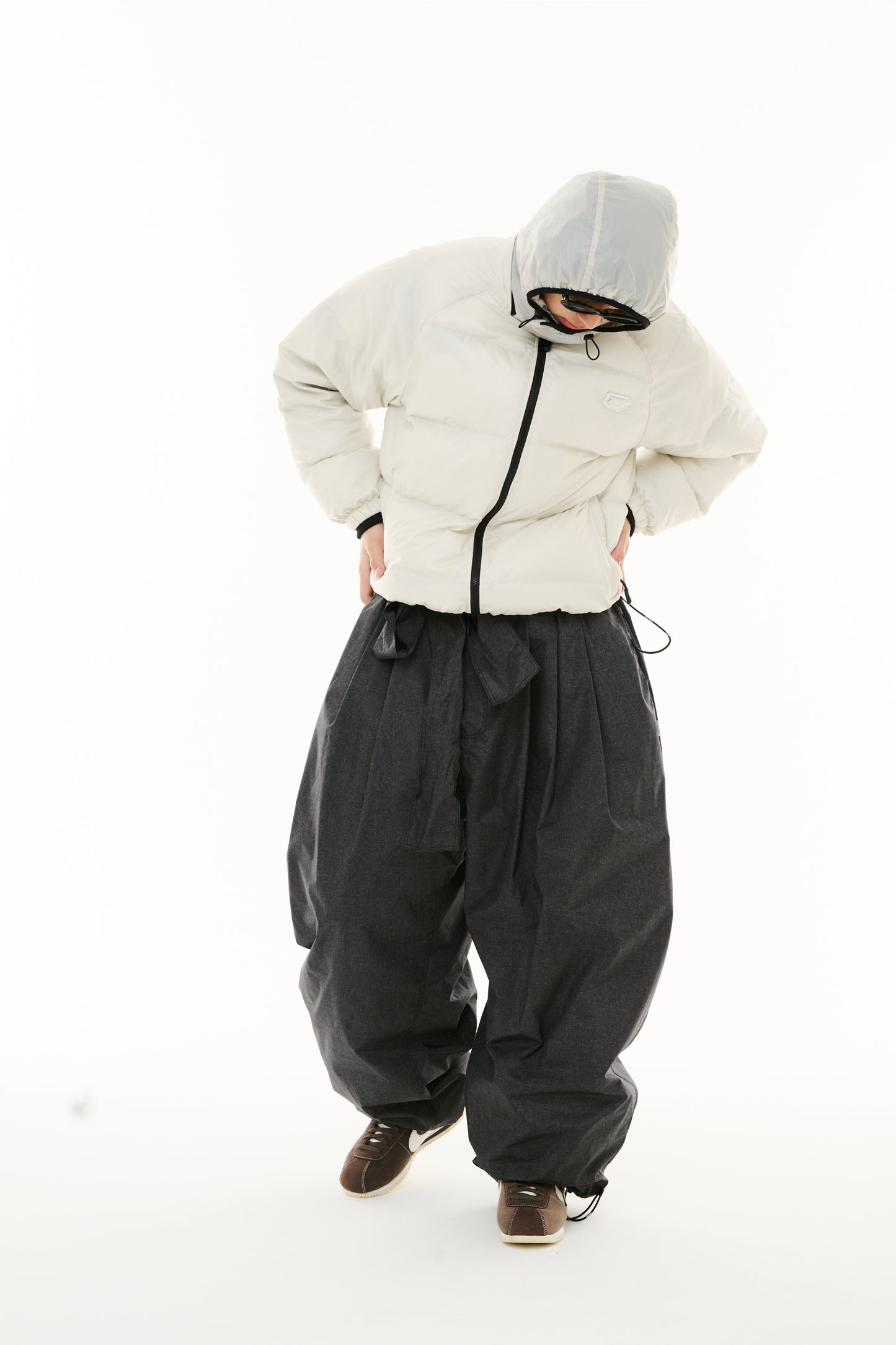 BSRABBIT SUIT SUPER WIDE VENTILATION PANTS CHARCOAL BSR2425FWPT063