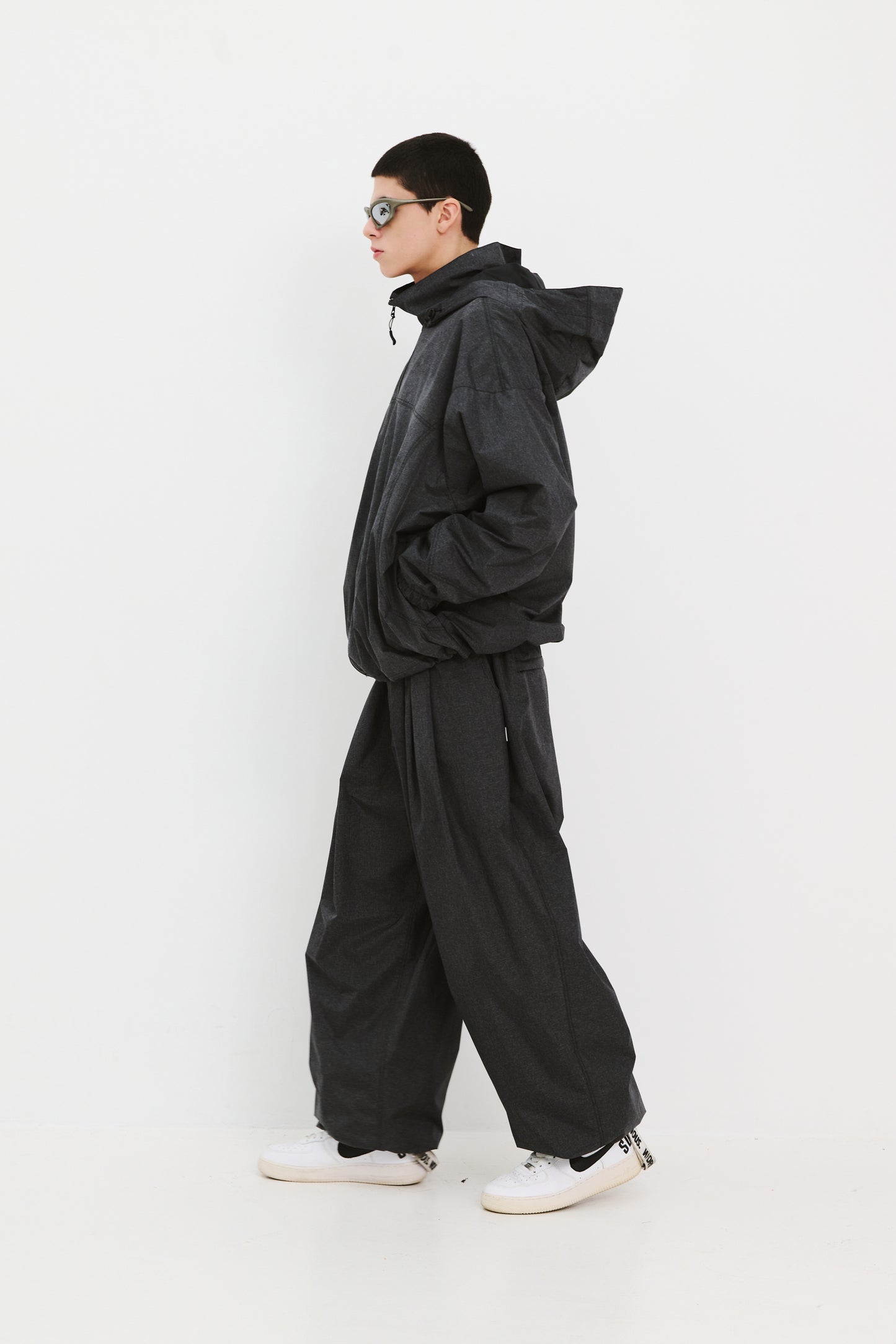 BSRABBIT SUIT SUPER WIDE VENTILATION PANTS CHARCOAL BSR2425FWPT063