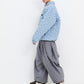 BSRABBIT SUIT SUPER WIDE VENTILATION PANTS GRAY BSR2425FWPT064