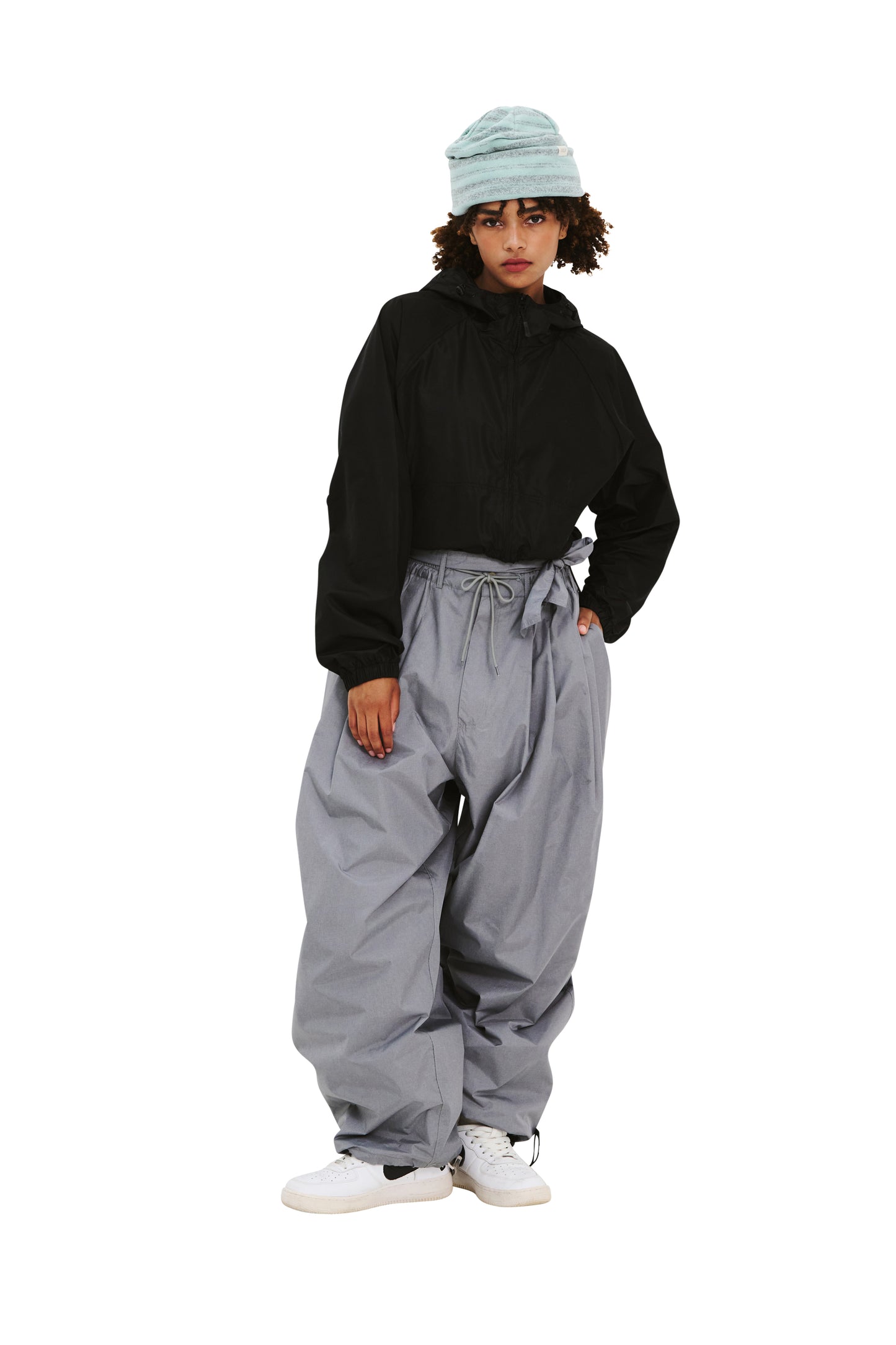 BSRABBIT SUIT SUPER WIDE VENTILATION PANTS GRAY BSR2425FWPT064