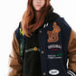 BSRABBIT TRIPPY RB VARSITY JACKET NAVY BSR2425FWJK040