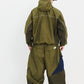 BSRABBIT UNUSUAL HOODED JACKET KHAKI BSR2425FWJK073